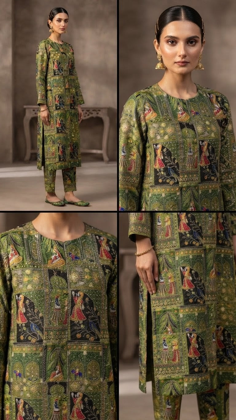 Premium Pure Indian Armani Silk Shirt by Khan Fabrics (Unstitched)