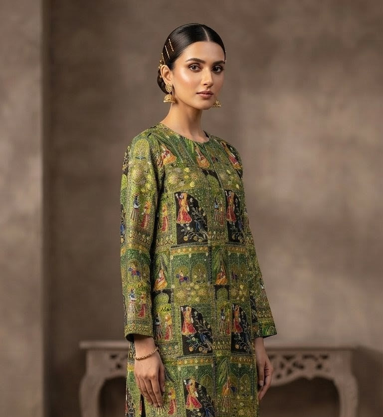 Premium Pure Indian Armani Silk Shirt by Khan Fabrics (Unstitched)