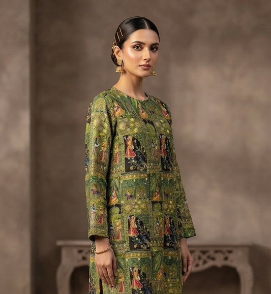 Premium Pure Indian Armani Silk Shirt by Khan Fabrics (Unstitched)